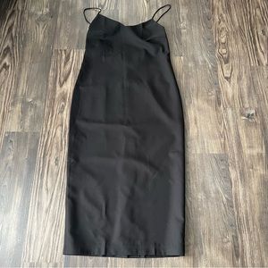 Magnetic Black NEW Midi Slip Dress